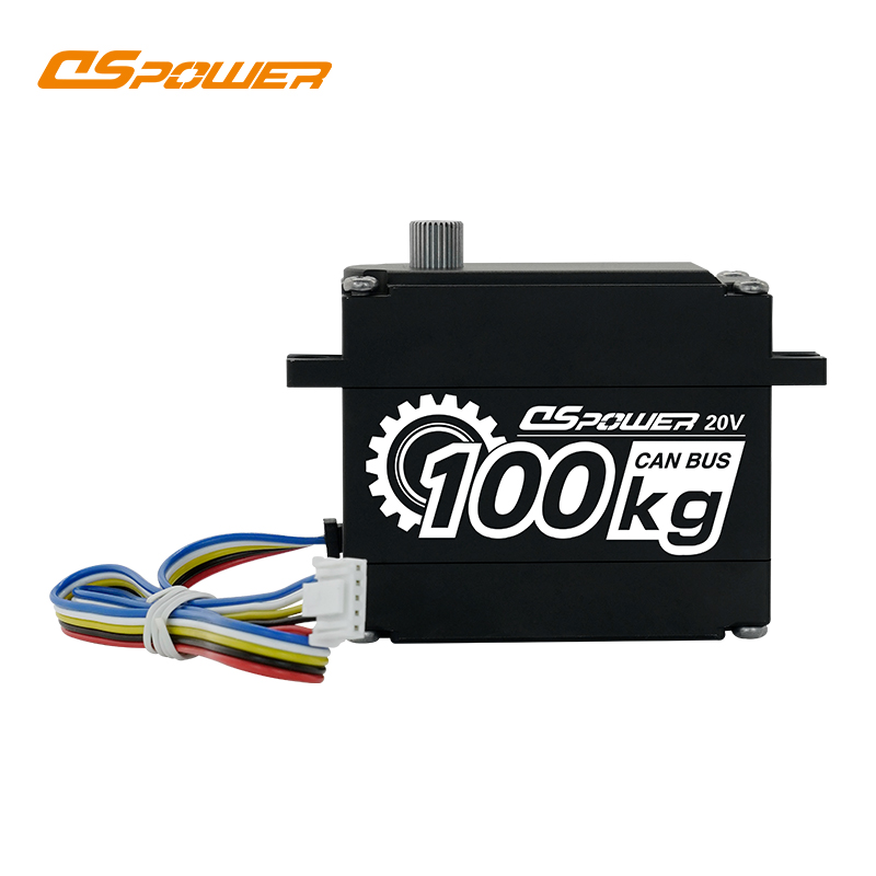 DS-P008—100KG大扭矩AGV小車(chē)轉(zhuǎn)向帶離合金屬無(wú)刷CAN總線舵機(jī)